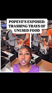 7.4K views · 82 reactions | Popeyes EXPOSED, trashing Tyrays of unused food Caught on camera Mountains of untouched food thrown out at closing time. Fried chicken, biscuits, sides—straight to the trash. People are furious, especially with food insecurity at an all-time high. Should fast food chains be forced to donate instead of dump? Sound off in the comments. #Wasteful #FastFoodExposed #ViralNews | Maxinescorner | Facebook