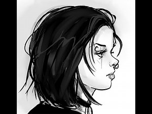 How to draw a goth girl