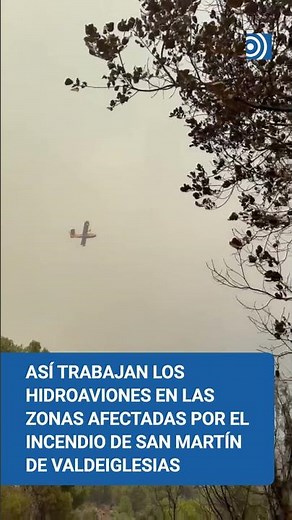 El increíble trabajo de los hidroaviones luchando contra los incendios