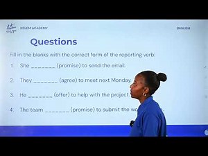 2.3 Reported Speech: English Grade 11