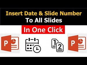 How to Insert Date, Time and Slide Numbers in PowerPoint !