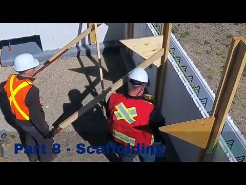 Advantage ICF Installation Part 8 Scaffolding