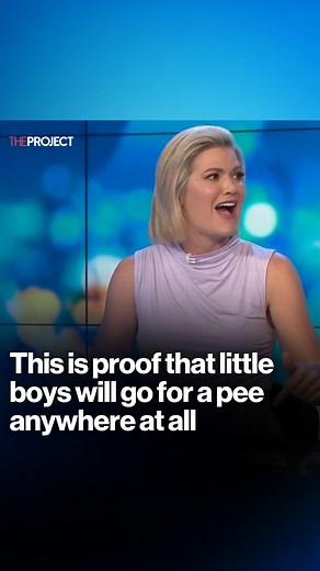 This is proof that little boys will pee anywhere... | The Project
