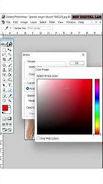 how to apply stroke on image in photoshop #photoshop #shorts