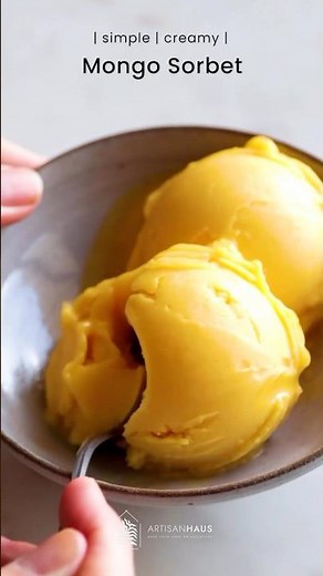 Obsessed with Easy Dessert Recipes? Try This Mango Sorbet in the Ninja Ice Cream Maker!