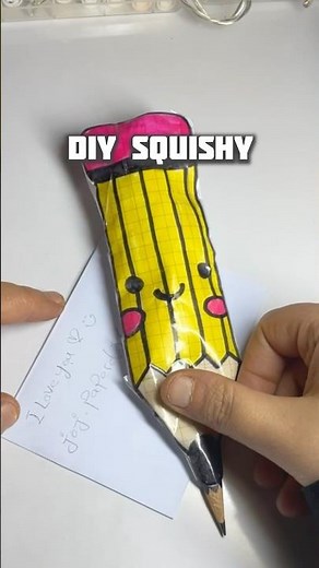 "Make Your Own Squishy Pencil: Simple Paper Craft Tutorial!" #papersquishy #squishmallows #diycraft