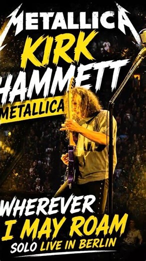 Kirk Hammett Wherever I May Roam Solo love at Olympiastadion Berlin 🤘🏻🇩🇪 #kirkhammett #metallica