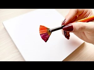 How To Paint An Orchid Flowers Step By Step?| Acrylic Painting For Beginners