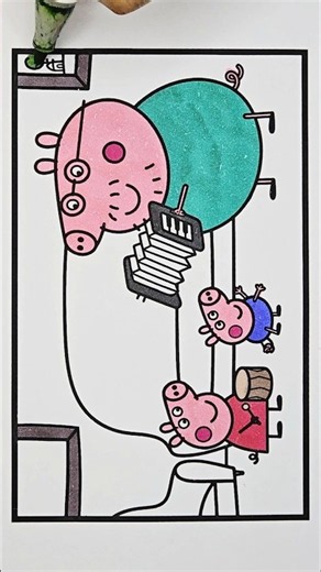 Peppa Pig Drawing and Coloring pages, 853 #drawing #peppapigdrawing #peppapig #peppapigcoloring
