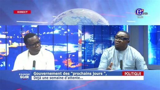 EQUINOXE SOIR DU MERCREDI 07 JANVIER 2026 - ÉQUINOXE TV Ps: Nous ne détenons aucun droit sur ces musiques jouées THÈME: Gouvernement des "prochains jours ", Déjà une semaine d'attente... INVITÉS: Robert MOUTHE AMBASSA RDPC Pr Louison ESSOMBA Universitaire Jean Marie EMONG BANENI Analyste Politique Simon MUKETE Expert en Stratégies et Relations Publiques #equinoxesoir #équinoxetv #audelàdelimagenousrendonscompte | Équinoxe Tv