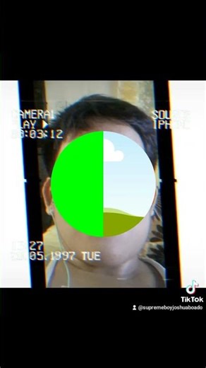TikTok Video Comic 2 (Canva) CIRCLE PHOTO HEADER FRAME (LEFT GREEN)