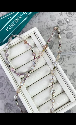 Keshi candy string!#pearlism #pearlnecklace #pearljewelry #customization #stylish