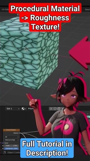 Making a Roughness Map from a Procedural material! #blendertutorial