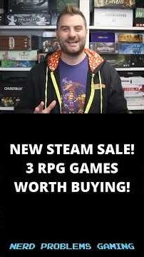 MASSIVE NEW Steam Sale 3 RPG Games Worth Buying!