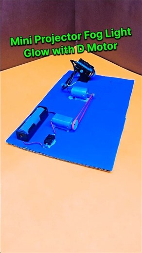 Mini Projector Fog Light Glow with DC Motor 💡 No Battery Power #shorts
