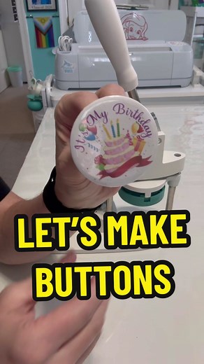 DIY Birthday Button Making Tutorial with Button Press