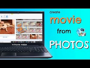 How to Make MOVIE with Pictures, Music & Sound in 2019 (w/movie maker)