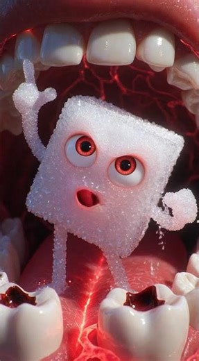 Shocking Truth About Sugar 🍬 | Talking Sugar Cube Warning You! #foryou #funny #comedy #animals #ai