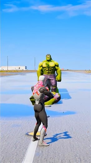 Random Superheroes VS Hulk Brothers #gta #shorts