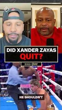 Roy and Dre go back-and-forth on what “quitting” in a boxing match really looks like 🏳️ #ZayasEnnis