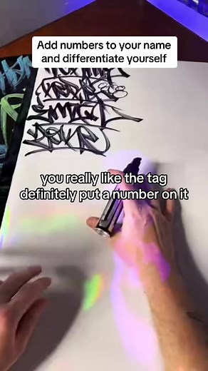 Add a number to your tag to differentiate yourself 👨🏻‍🎨 #graffiti #graffiticulture #tagginggraffiti #fyp