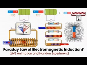 From Magnet to Electricity ⚡ Faraday’s Law of Electromagnetic Induction Animation Explained