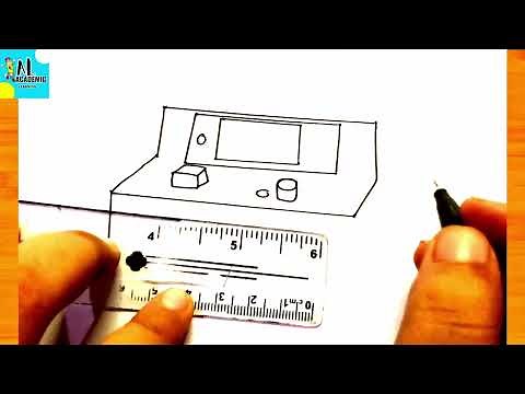 How to draw Spectrophotometer | Drawing Spectrophotometer | Spectrophotometer Diagram