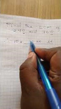 FINDING LCM OF NUMBERS #LCM #MATHEMATICS