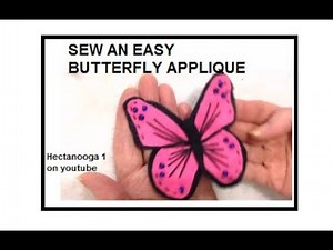 HOW TO MAKE FABRIC BUTTERFLIES, SEW FELT BUTTERFLY APPLIQUE