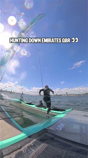 ‪@SailGPUSA‬ were on the hunt during practice in Halifax 🇺🇸💨 #SailGP #sailing #racing