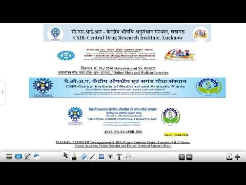 CSIR-CDRI & CIMAP Lucknow Walk-in Interview for Various Project Positions May 2026📢