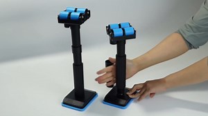 Adjustable Support Pole Cabinet Jack，Telescoping Quick Hand Lifting Mini Jack Tool Labor Saving Lifting Brackets for Bathroom/Mirror Vanity Installation, 7.5-17.3" Mounting Brackets (Blue)