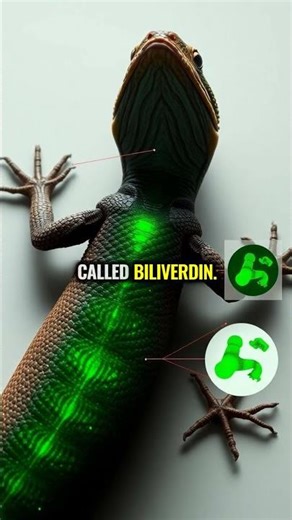 A Lizard With Green Blood?! 🦎💚 #scienceshorts #facts #mindblown