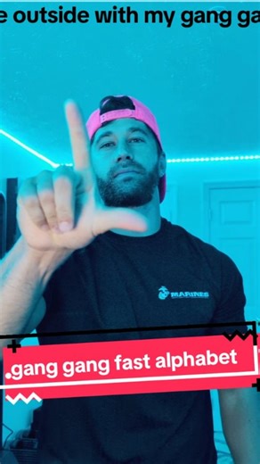 Landon Signs on Instagram: "I've been training my whole life for this trend lol asl gloss: the signs I used in order are : me - yell - sign language - gang - you - sign - smooth (?) - (alphabet in ASL) #asl #signlanguage #interpreter #sign #coda"