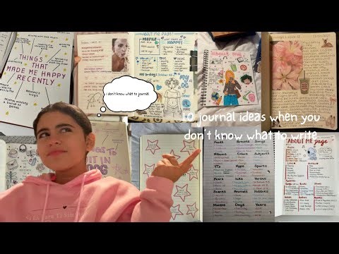 10 Journal ideas when you don’t know what to write in your journal!