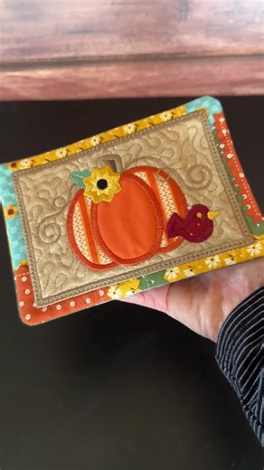 Fall Decor | Embroidered Mug Rug | Coffee Lover Gift | Quilted Mug Rug | Coaster | Teacher Gift | Gift for Her | Birthday Gift - Etsy