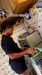 Not every soup is cooked in a pot... some like Ujuju ani soup are made right inside a mortar. This traditional delicacy comes from the Anioma and Ukwuani people of Delta State, Nigeria. The fresh ujuju leaves, are pounded lightly inside the mortar, with palm oil, pepper, fish, smoked fish or bush meat, seasonings and crayfish to give it that rich, earthy taste… It becomes this thick, rich, almost herbal soup that people gather around to eat, usually with akpu (fermented cassava tutu). For genera