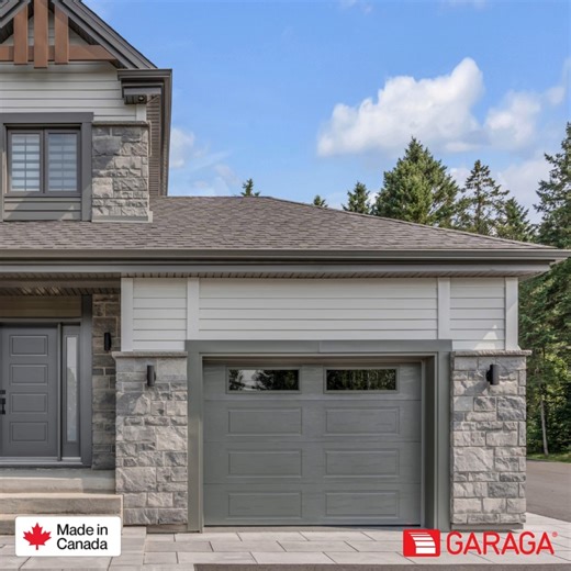Did you know that Garaga garage doors are made in Barrie, Ontario? 🍁 Garaga is a local product, made by our people for our people! The best choice for our Canadian winters. | Allison's Manufacturing Ltd.