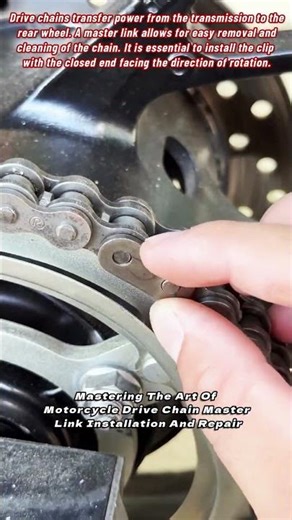 Mastering The Art Of Motorcycle Drive Chain Master Link Installation And Repair