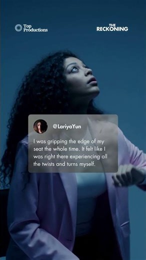 TV and Film Promo Material Audience Review Mobile Video in Blue Black White Dark and Moody Style