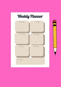 Minimal Weekly Planner: Vertical Layout, A4 - Etsy Canada
