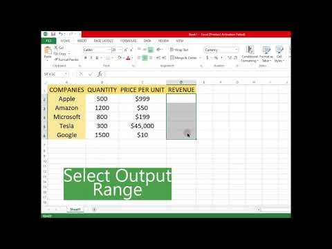 Excel Multiplication Formula Tricks: How to Multiply Columns(Array Formulas) #Excel #MicrosoftExcel