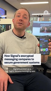 Is the Signal messaging app really less secure than government systems? NBC News’ Kevin Collier explains Signal’s strengths and limits after an Atlantic magazine editor was accidentally added to a group chat where President Trump’s Cabinet officials discussed military plans. | NBC News