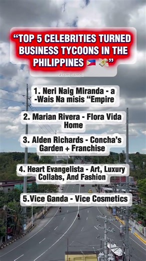 celebrities turned business tycoons in the philippines 🇵🇭