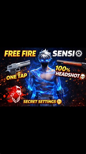 Free Fire One Tap Sensitivity 🔥 100% Headshot Sensi Settings | Pro Sensitivity#freefire#onetap