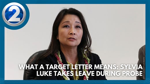 What a target letter means: Lt. Gov. Sylvia Luke takes leave during probe