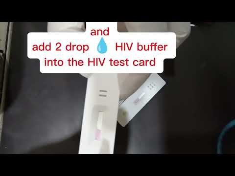 HIV ,HCV, HbSAg card test procedure ✅😊👍