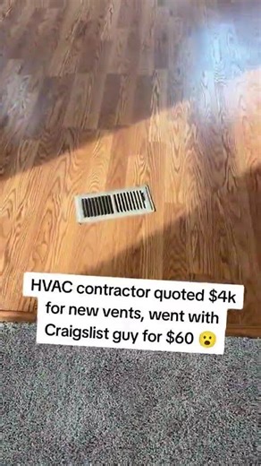 hvac contractor quoted 4k for new vents went with craigslist guy for 60$ now I got this
