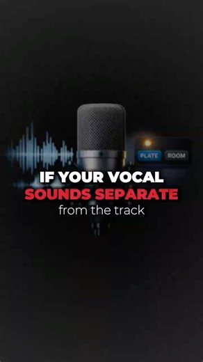 Why your vocal sounds separate to the track.