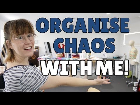 Sewing Room Cleanup - It's Just a TINY Bit Messy!!! 😅